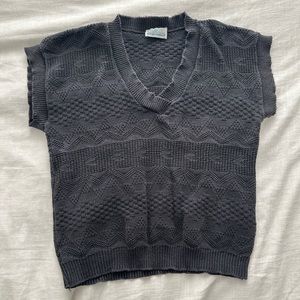 Vintage Favorites Black Sweater Top